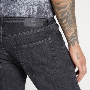 Jack Jones 33×32 black jeans distressed